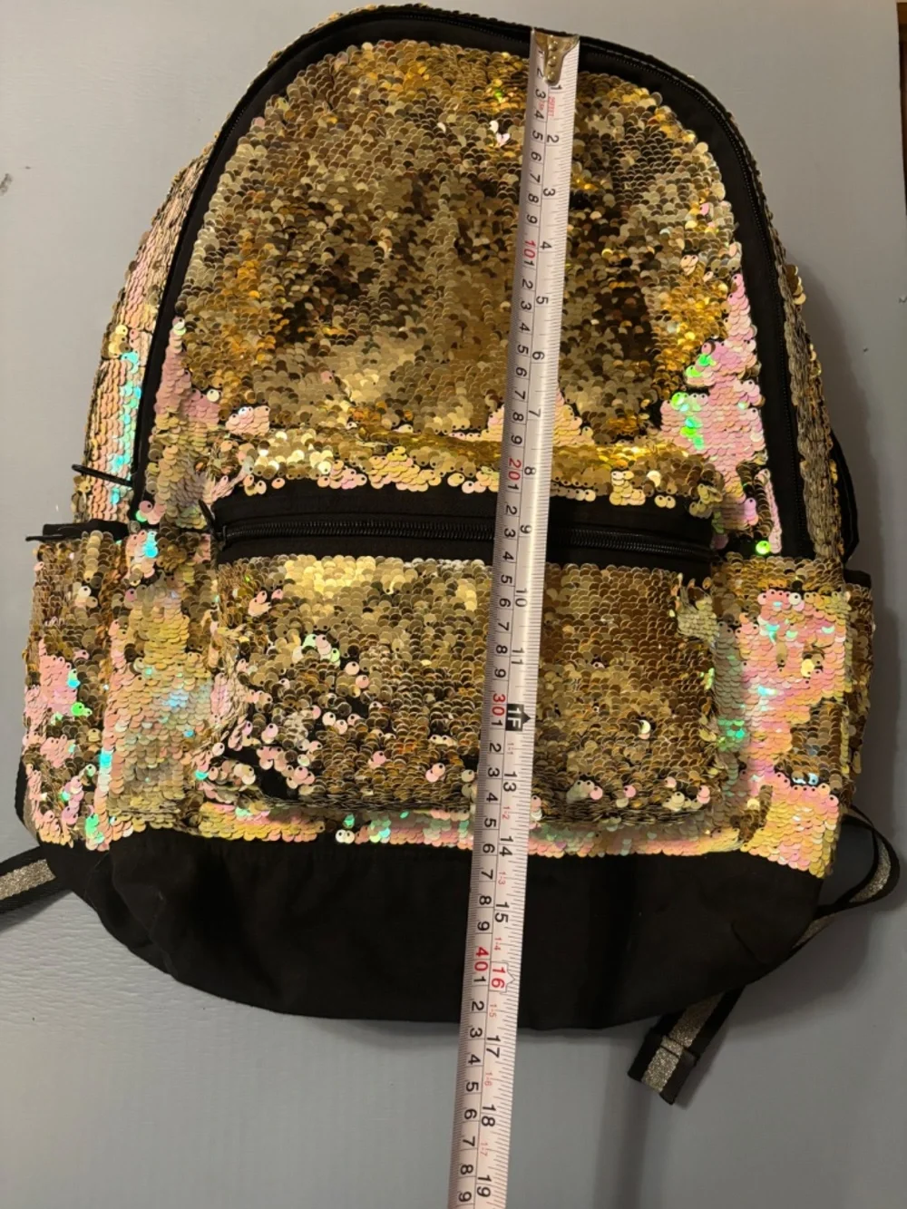 Pink Victoria’s Secret Iridescent Backpack With Laptop Pocket